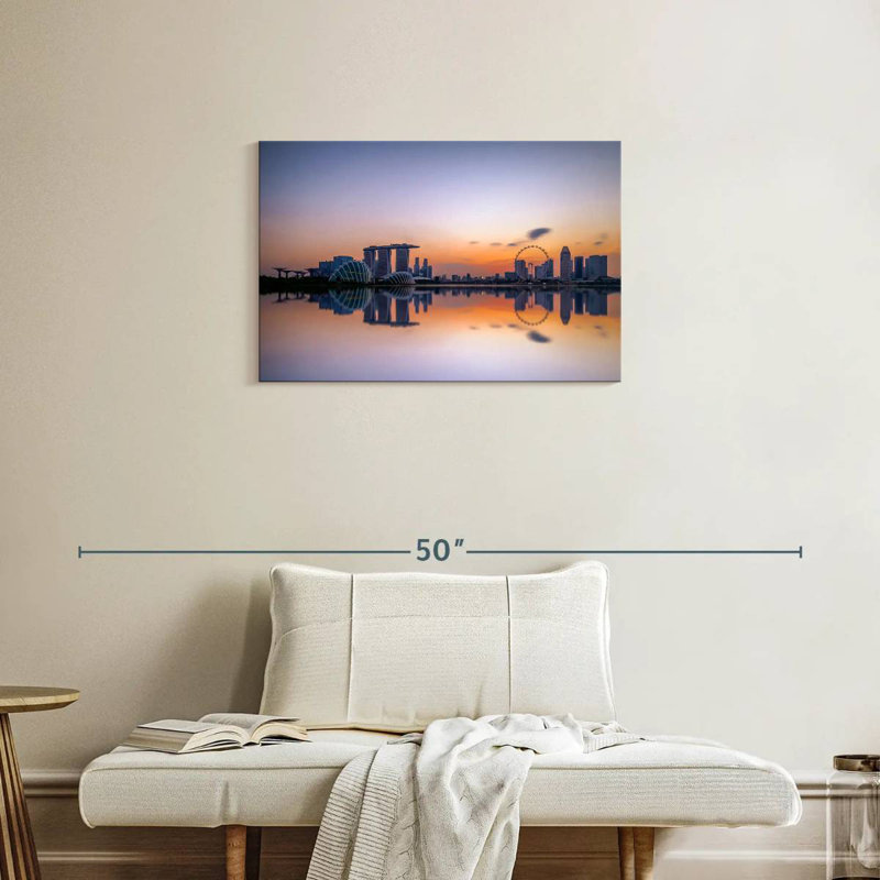 Sireci Singapore Sunset Skyline, 20" H x 30" W