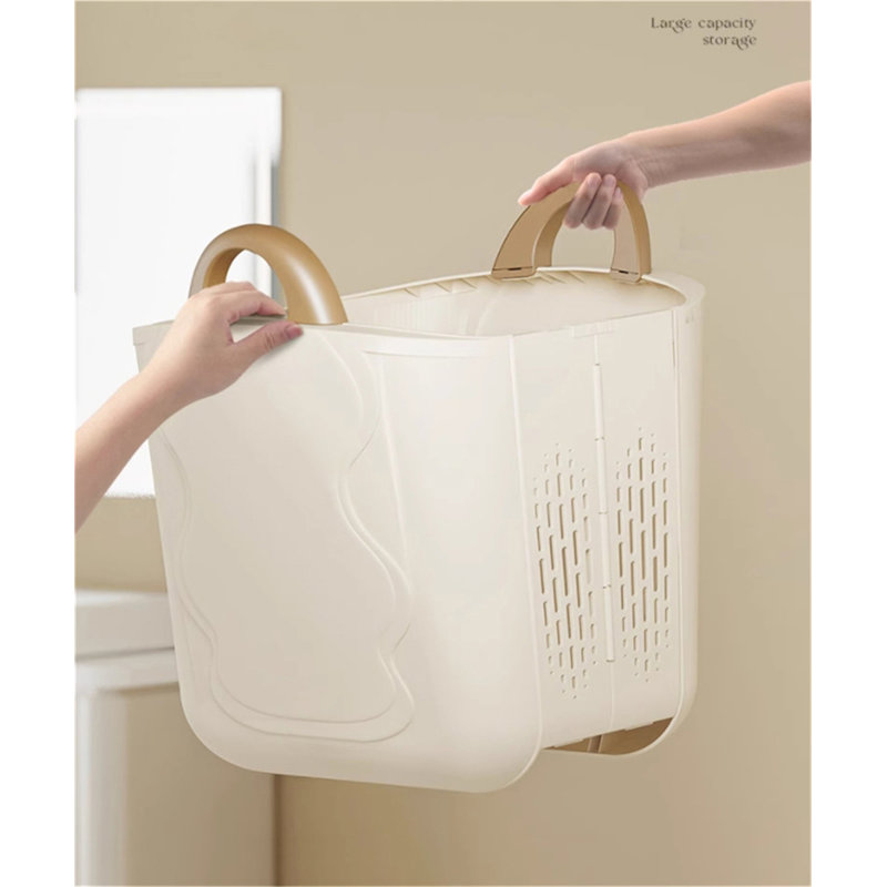 Plastic Laundry Hamper with Handles