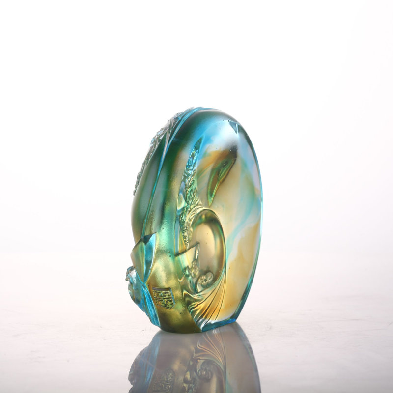 LIULI Crystal, voilier, vague océanique et soleil, série de tai-chi | Voile en douceur
