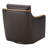Grayton Oversized Geniune Leather Swivel Accent Chair-108739215
