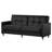 Benitez Twin 76'' Faux Leather Convertible Sofa-1585946134