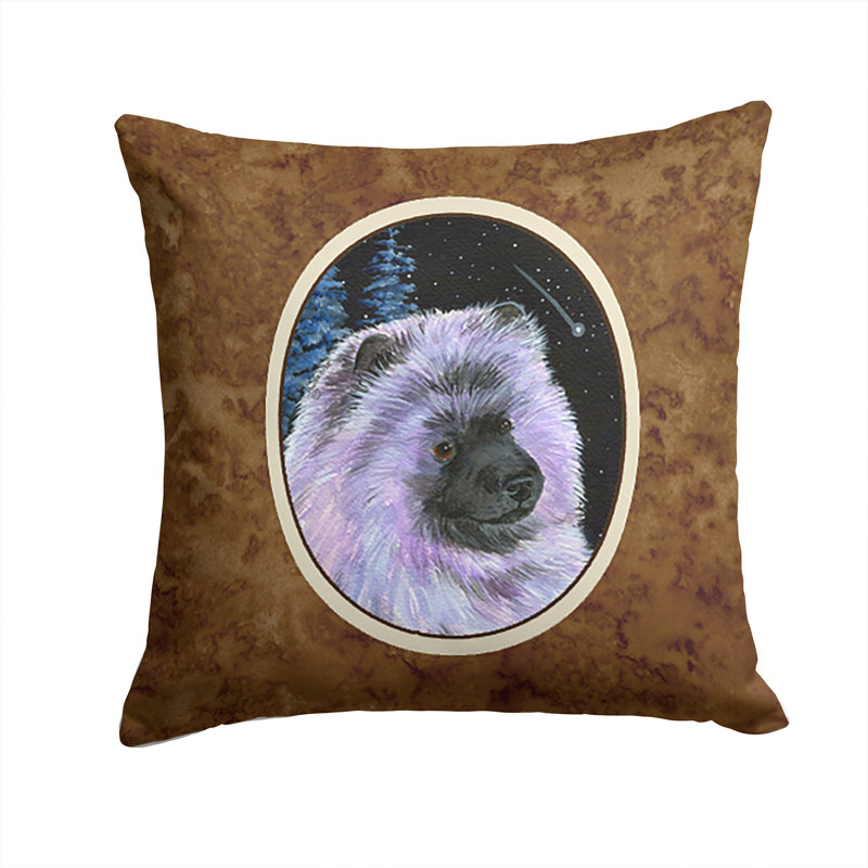 Coussin décoratif intérieur / extérieur Starry Night Keeshond