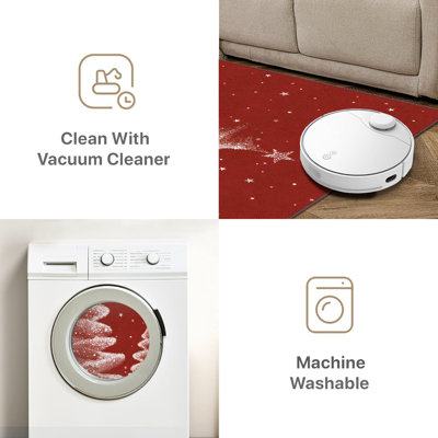 Tapis lavable avec tapis antidérapant Loly Christmas