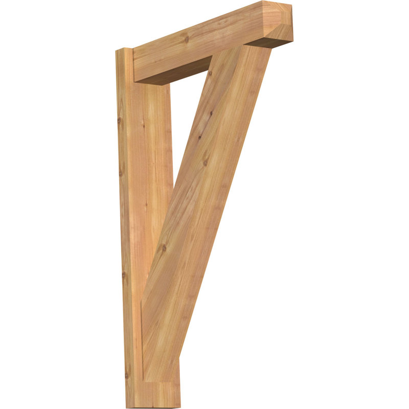 Artisan traditionnel en bois rustique, P 24 po x H 36 po, Cèdre rouge de l'Ouest l 5 1/2 po (lisse)