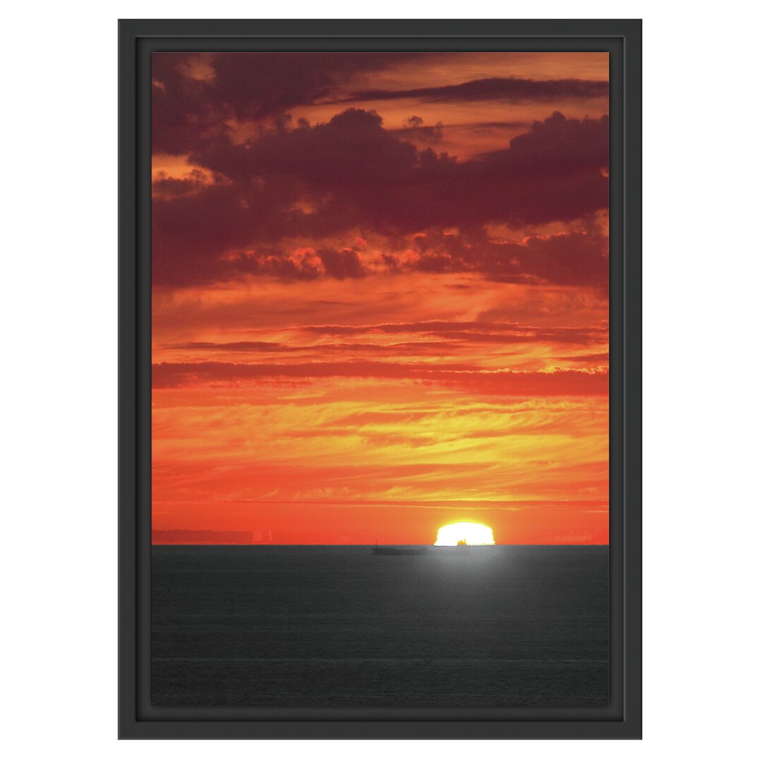 Gerahmtes Poster Sunset over Sea