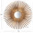 Metal Sunburst Wall Mirror-1408732968