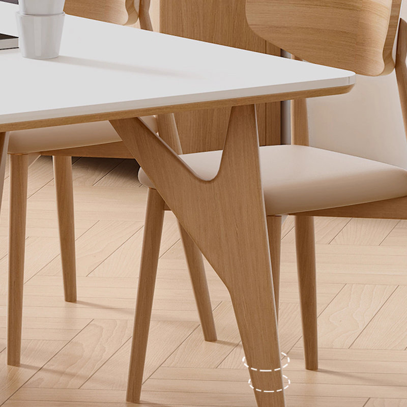 Rock Plate Dining Table Sets with Stable Design., 29.53"H x 55.12"L x 31.5"W