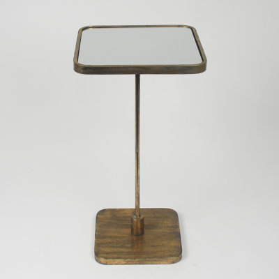 Holsworthy Glass Top Pedestal End Table