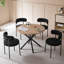 50cm H Teddy Upholstered Metal Side Chair-114193735-123191245