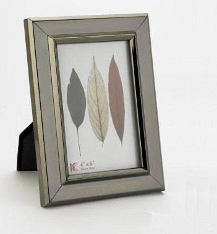 Letcher Silver Metal Beveled Picture Frame, 4" x 6"