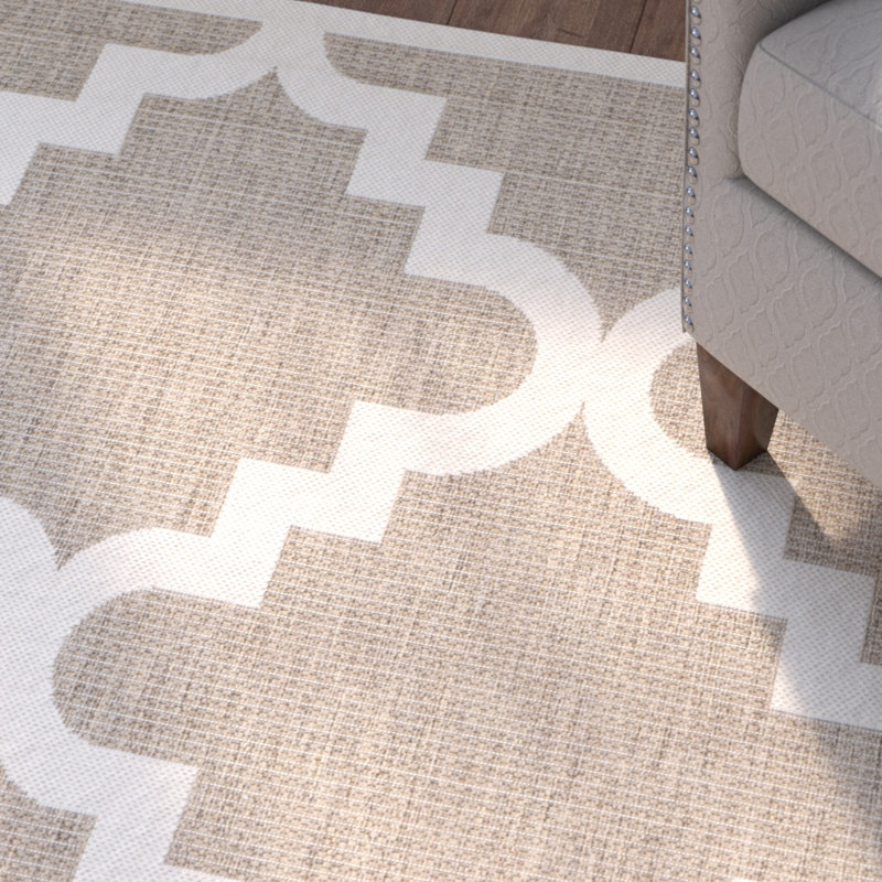 Herefordshire Performance Geometric Indoor/Outdoor Area Rug, Rectangle 5'3" x 7'7"