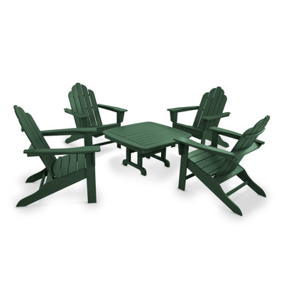 POLYWOOD Long Island Adirondack 5-Piece Conversation Group