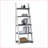 5-Tier Ladder Shelf, Modern Storage Rack with Rubber Wood Frame &amp; MDF Shelves | Solid Wood+MDF-58767525