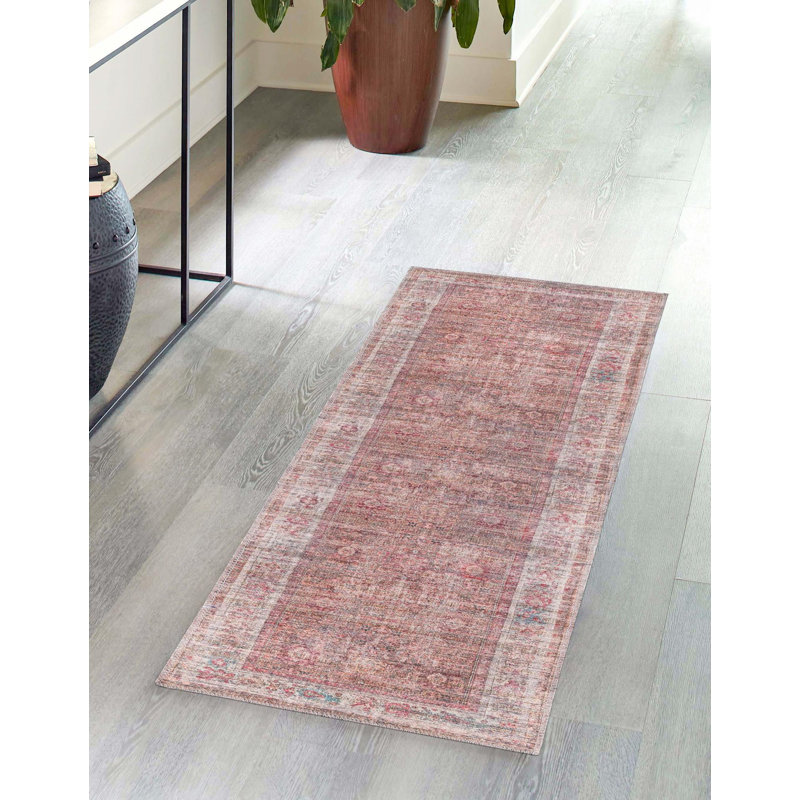 Engen Washable Oriental Indoor Rug, Runner 2'7" x 12'