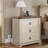 Runnie 3 - Drawer Nightstand in Brown/Beige
