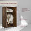 Oscar 2 Door Industrial Wardrobe With Storage Shelf, Hanging Rail and Solid Metal Frame-877033774