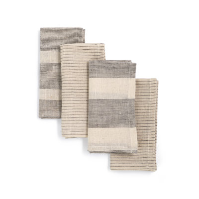 Kunze Cotton Blend Striped Rectangle Napkin