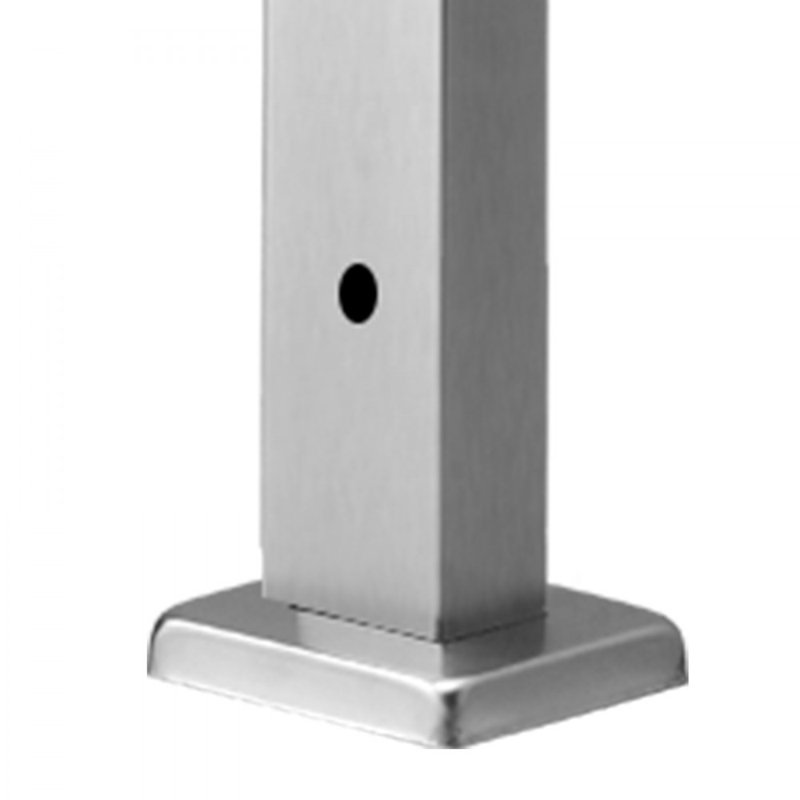 Paire de rampe à câbles Poteau d'escalier de niveau 1,97 po, Argent argent, H 36 po x l 1,97 po x P 1,18 po