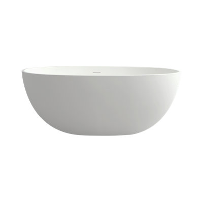55" solid surface soaking bathtub