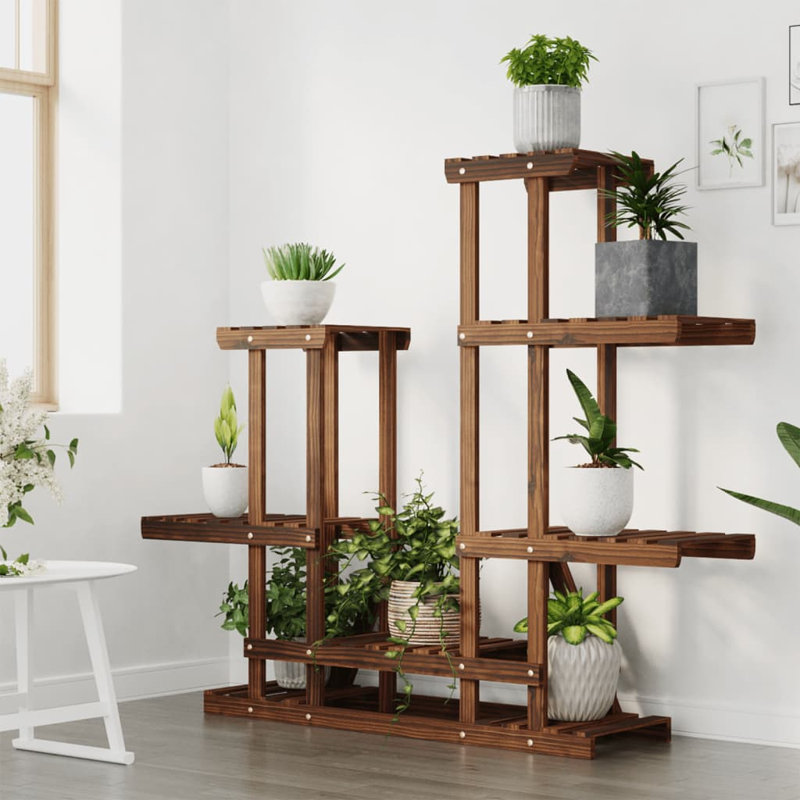Alouette Plant Stand, Carbonized Brown