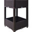 Lit à fleurs brun - 15,7 po x 15,7 po x 27,7 po, Blooming Beauty Keep Away From Your Garden-1411361816-1411362021