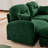 Cloud 74" W x 59.4" D x 36.6" H Modular Tufted Chenille Reversible Sectional Sofa with Ottoman