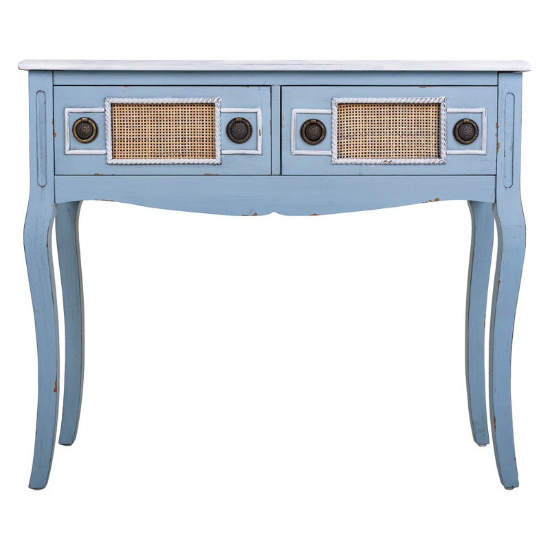 Zehr 90cm Solid Wood Top Console Table