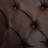 Roseland Upholstered Chair with Tufted Back, Nailheads - Brown Microfiber