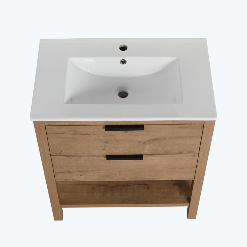 Contreplaqué de meuble-lavabo 30 po avec 2 tiroirs-LPB01030IMO-BL9075B