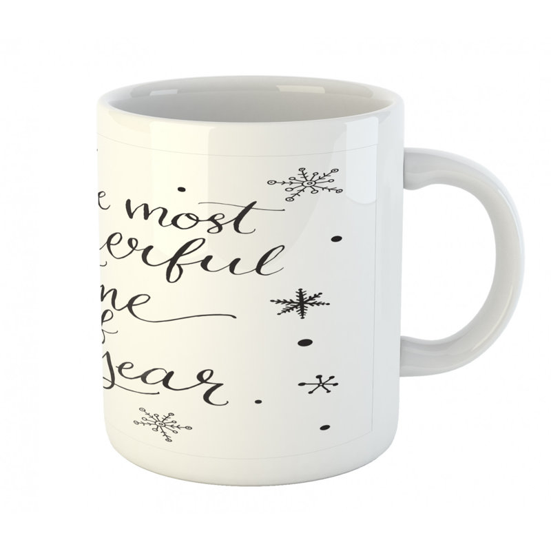 Grande tasse à café en typographie