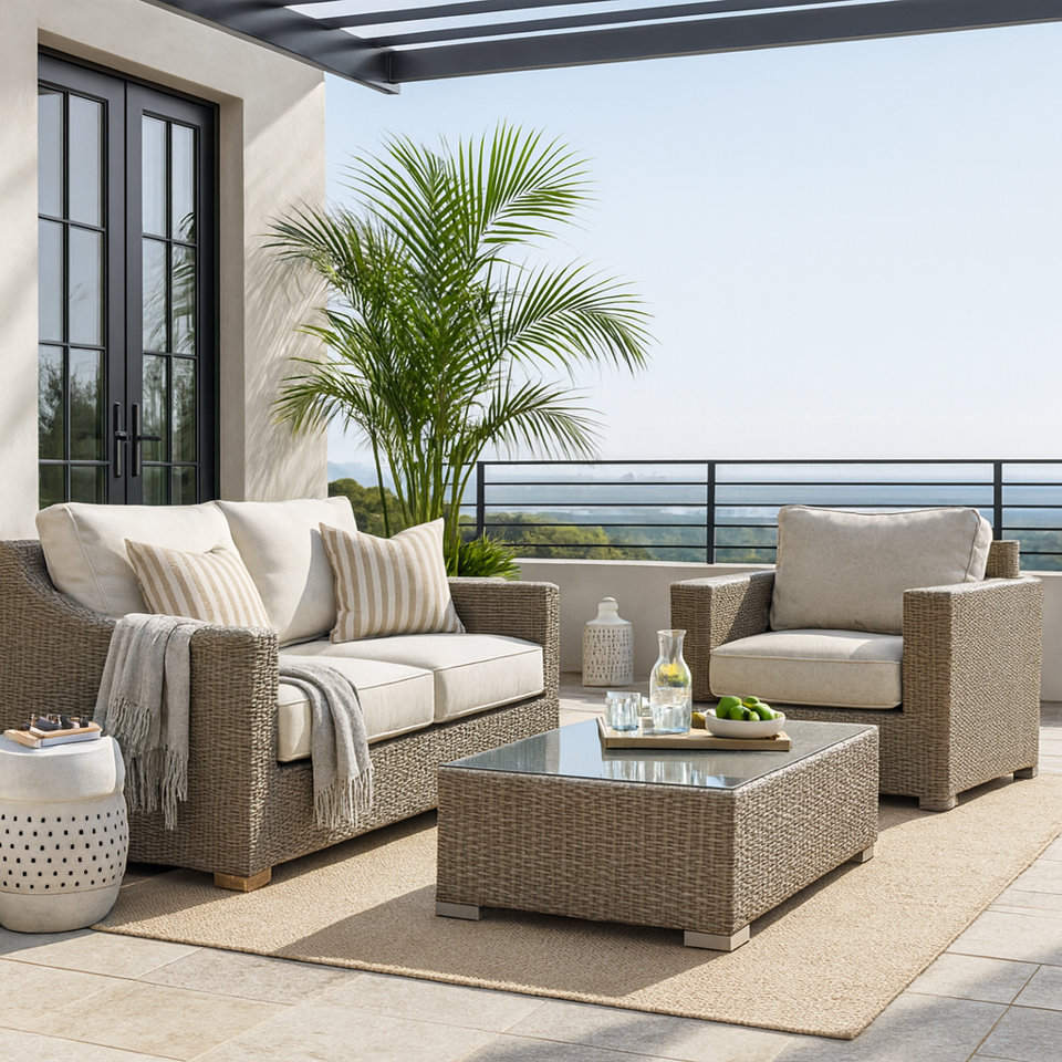 Almyra Fully Assembled Patio Chair with Cushions