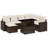 Vidaxl Garden Sofa Set Brown