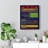 Ten Commandments Canvas Print Scripture Wall Art Christian Home Decor Black Back