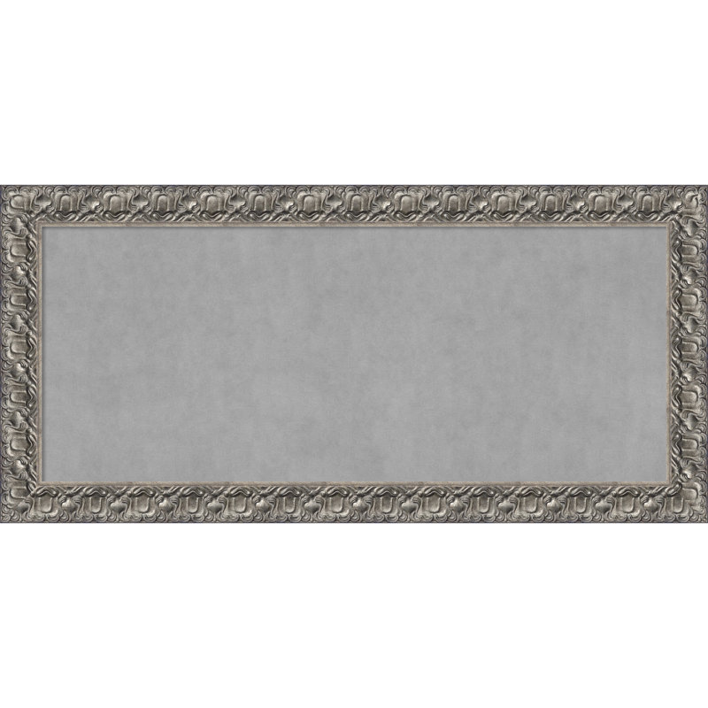 Tableau magnétique encadré argenté Luxor, H 26 po x l 54 po
