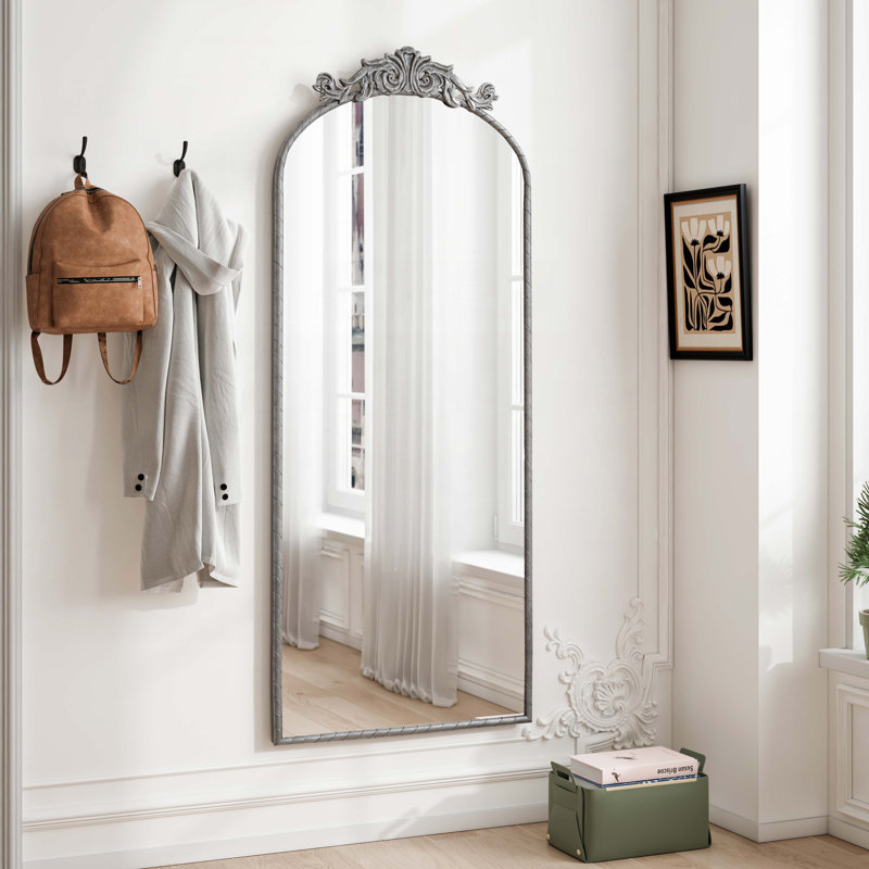 Miroir complet 58 "x 24", Argent antique