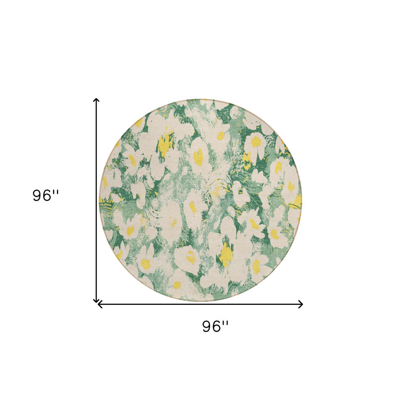 Tapis d'intérieur rond 8 po