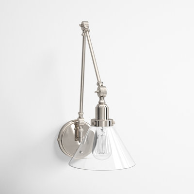 Catalina 1-Light Plug-in Swing Arm Wall Sconce