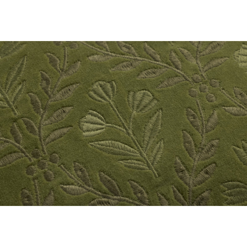 Coussin décoratif Magnolia Home par Joanna Gaines x Loloi Adelina, 13'' x 21'' Cover w/Poly, Green