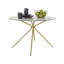 Orrum Round Glass Top Metal Base Dining Table-502948232