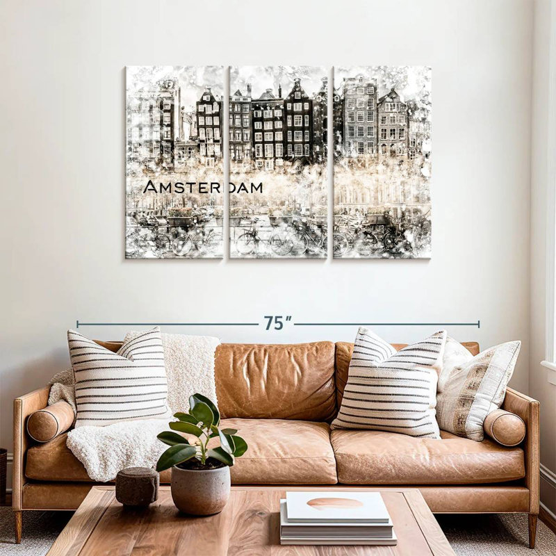Collage Sireci Amsterdam, H 36 po x l 57 po