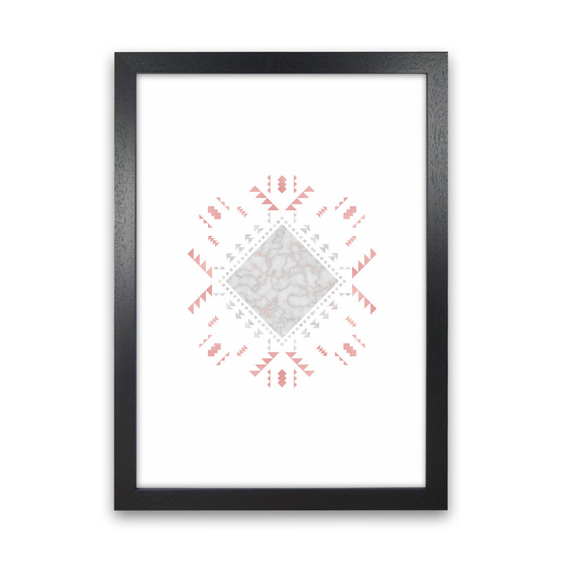 Boho Cherokee - Print, Black Framed, 63cm H x 46cm W x 3cm D