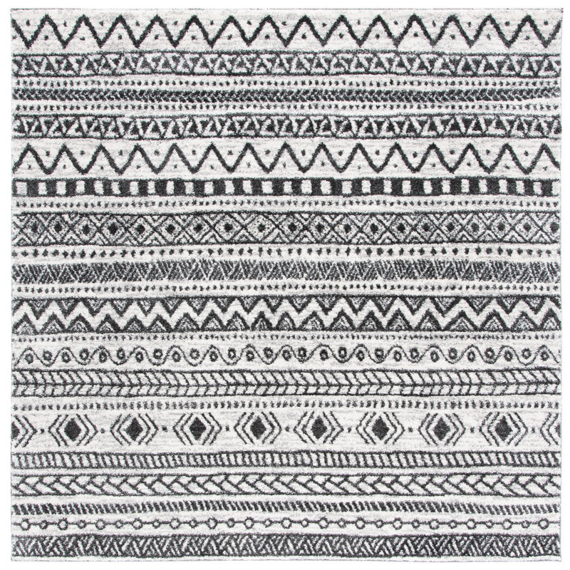 Jaylah Performance Southwestern Rug, Square 6'7"