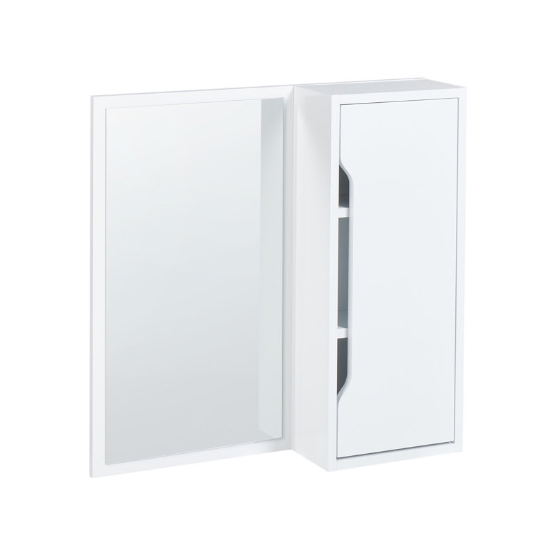 PALMAS 60mm W 60mm H Wall Mounted Required Medicine Cabinet Mirror 2