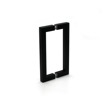 8" Square Tubing Back-to-Back Push/Pull Door Handles