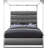 Encore Upholstered Low Profile Canopy Bed-251464135-251464134