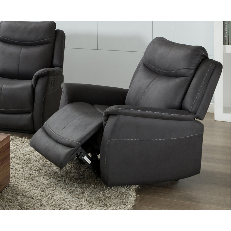 Windle 89cm Wide Standard Recliner, Dark Grey