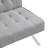 Wood Frame Bed In Grey, Stainless Leg, Fits Multiple Settings, 58.32 Lb Weight And Leg Grey Futon, Space Stylish-1875779429