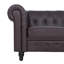 Canapé Chesterfield en cuir Sanmiguel - Design capitonné avec accoudoirs, confort moderne pour le salon-253785108