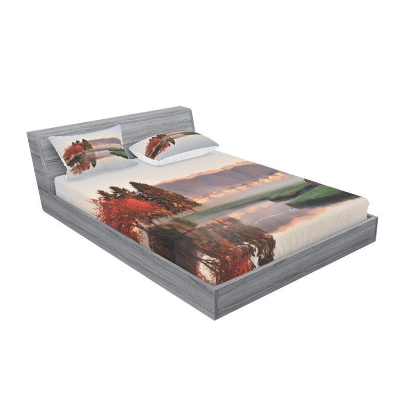Microfiber Sheet Set, Queen Sheet Set with Fitted Sheet