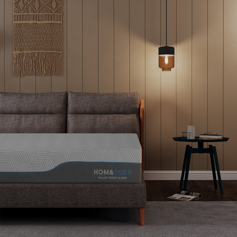 12 Inch Green Tea Medium Firm Gel Memory Foam Mattress , Bed Mattress In A Box Washable Cover, King